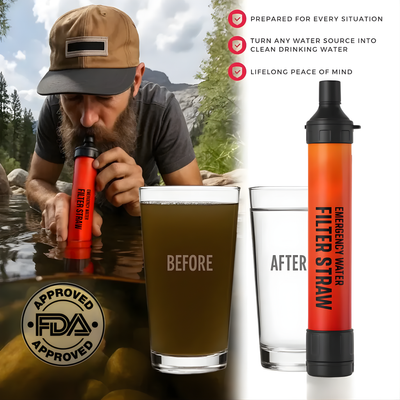 Kairo Emergency Water Survival Straw — Advanced Water Filter