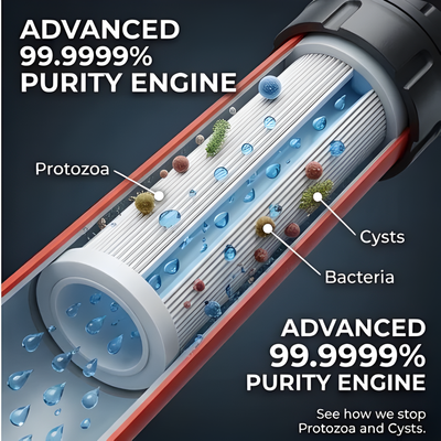 Kairo Emergency Water Survival Straw — Advanced Water Filter
