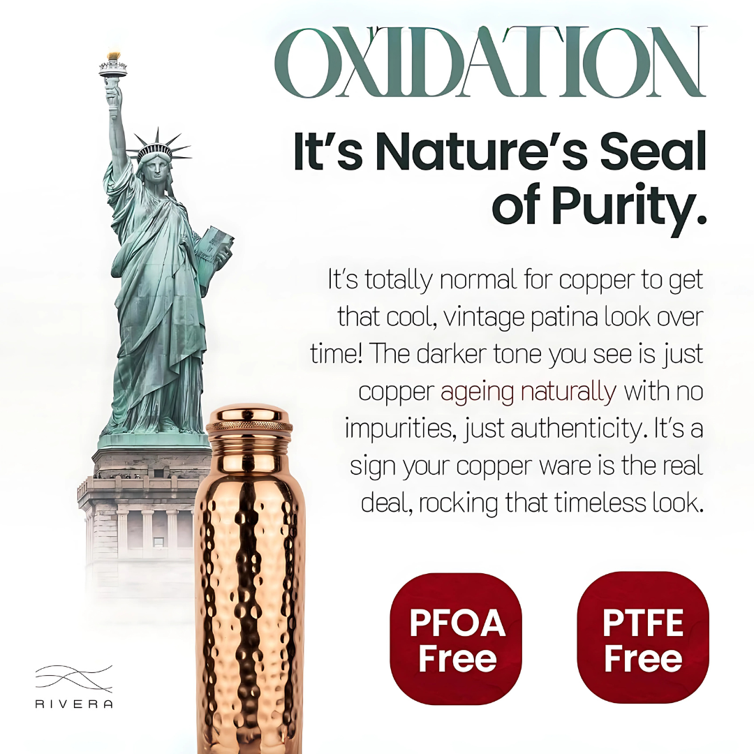 Handmade Ayurvedic Copper Water Bottle