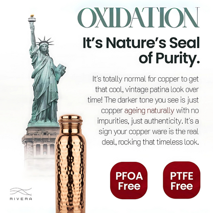 Handmade Ayurvedic Copper Water Bottle