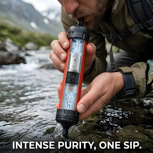 Emergency Water Survival Straw — Advanced Water Filter