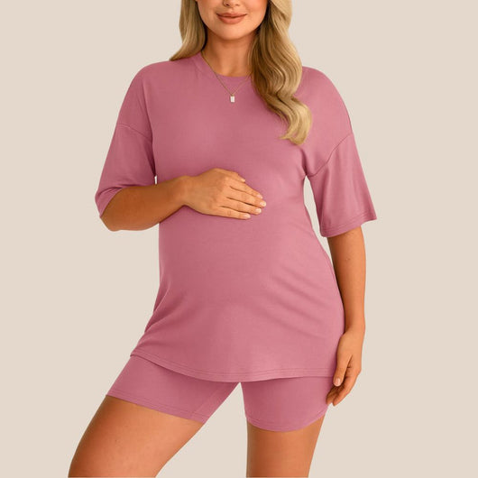 Two-Piece Maternity Summer Lounge Set