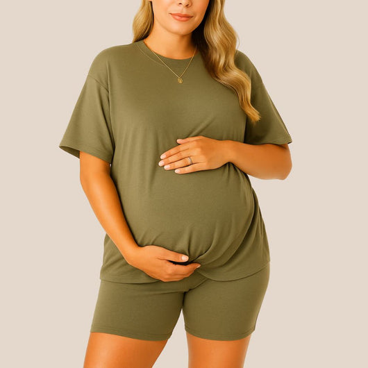 Two-Piece Maternity Summer Lounge Set