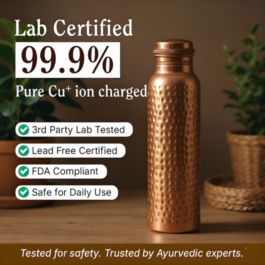 Handmade Ayurvedic Copper Water Bottle